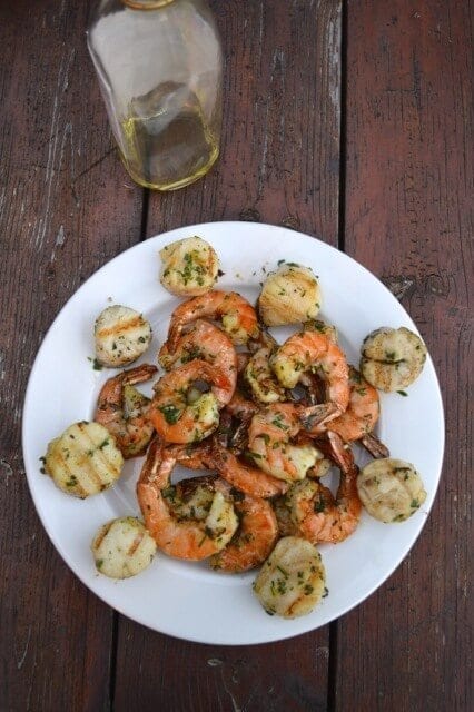 Herbed Citrus Grilled Shrimp and Scallops, by thewoksoflife.com