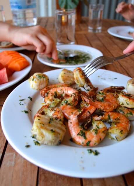 Herbed Citrus Grilled Shrimp and Scallops, by thewoksoflife.com
