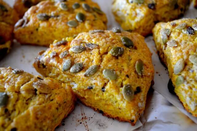 Dark Chocolate Pumpkin Scones