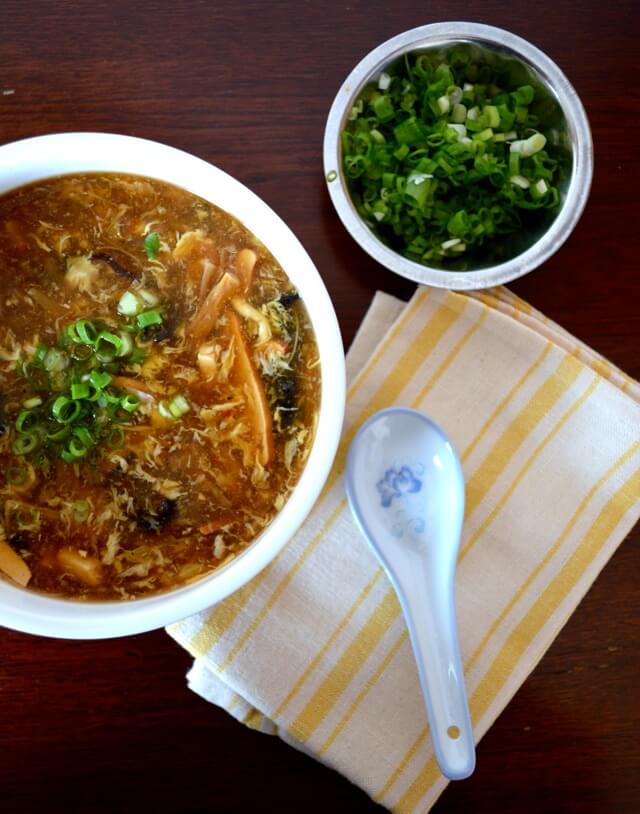 Traditional Chinese Soup - Hot and Sour Soup, by thewoksoflife.com