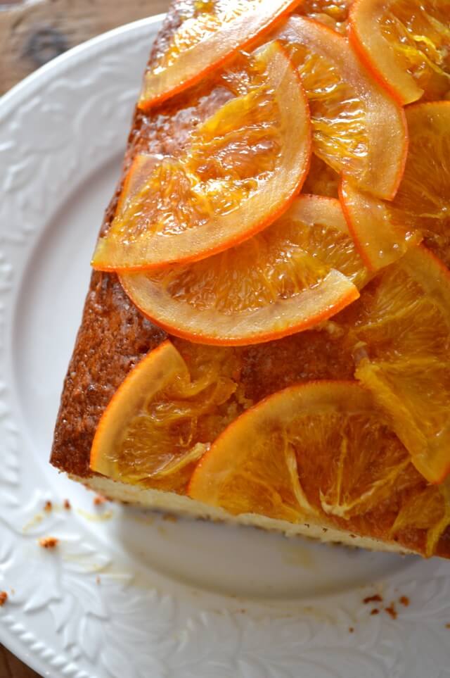 Citrus Cake with Candied Oranges