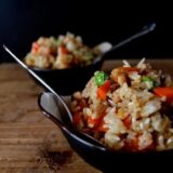 Small bowls of fried rice