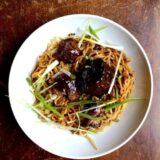 Braised oxtail noodles