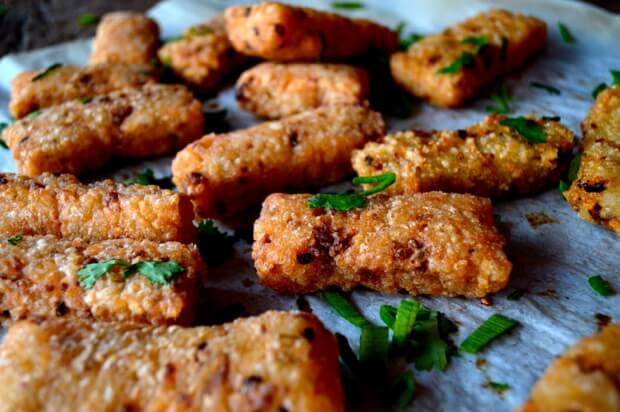 Sticky Rice Hashbrowns (Ci Fan Gao)
