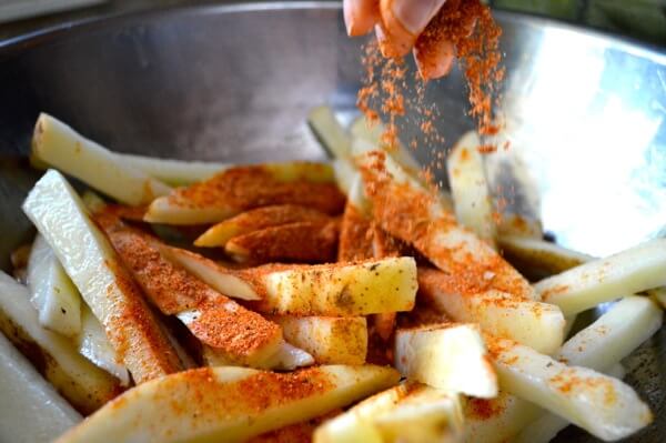 Baked French Fries by thewoksoflife.com