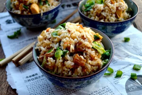 Cantonese Chicken and Salted Fish Fried Rice by thewoksoflife.com