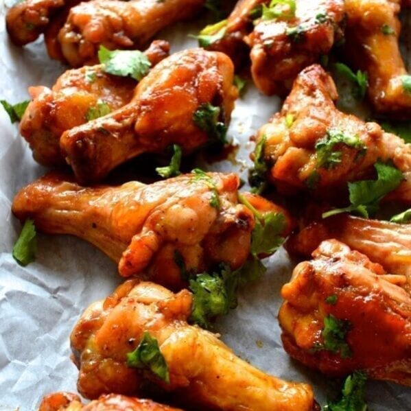 Thai curry lime wings
