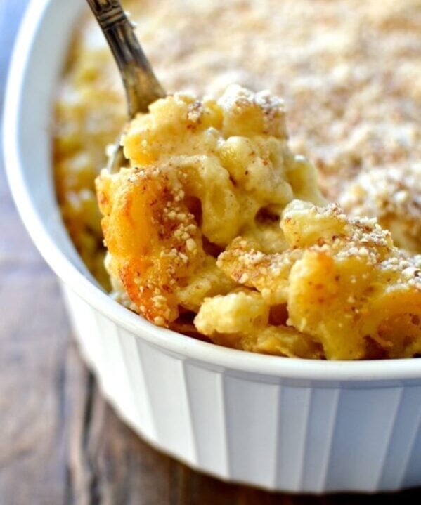 Almond Crusted Macaroni and Cheese by thewoksoflife.com