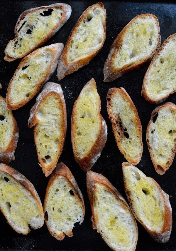 Lemon Manchego Toasts with Green Olive Tapenade by thewoksoflife.com