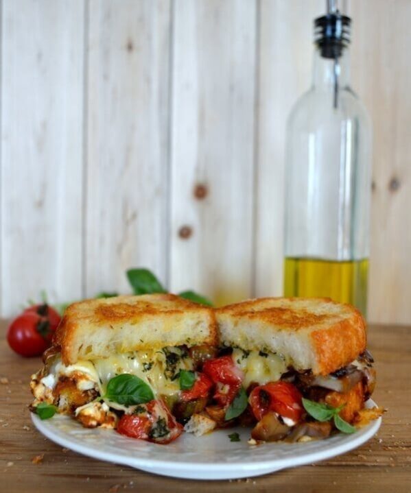 Ratatouille Grilled Cheese, by thewoksoflife.com