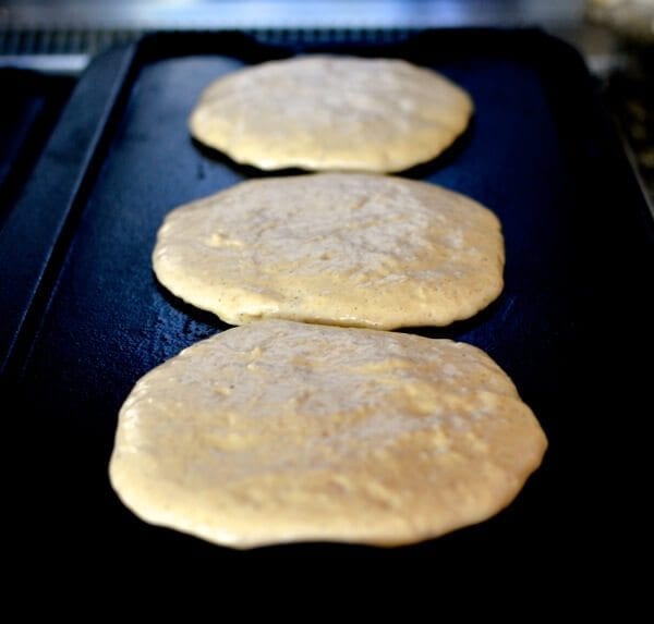Apple Cider Pancakes, by thewoksoflife.com