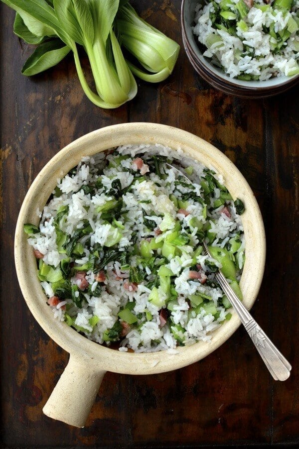 Shanghai Cai Fan (Rice with Salted Pork and Greens) - The Woks of Life