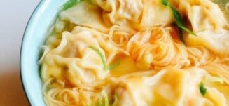 Cantonese Wonton Noodle Soup, by thewoksoflife.com
