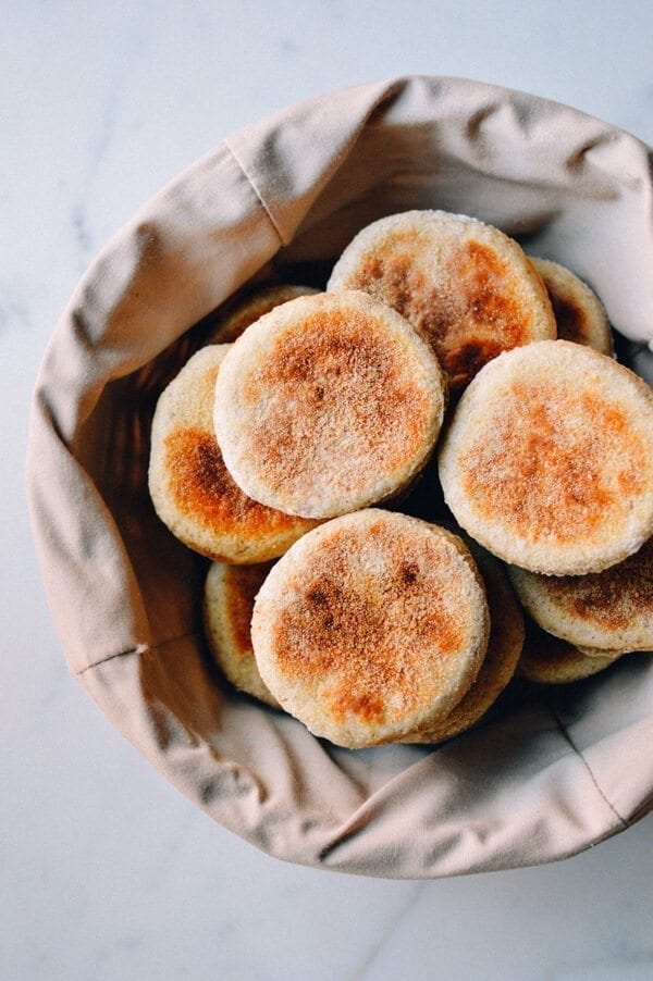 Homemade Multigrain English Muffins, by thewoksoflife.com