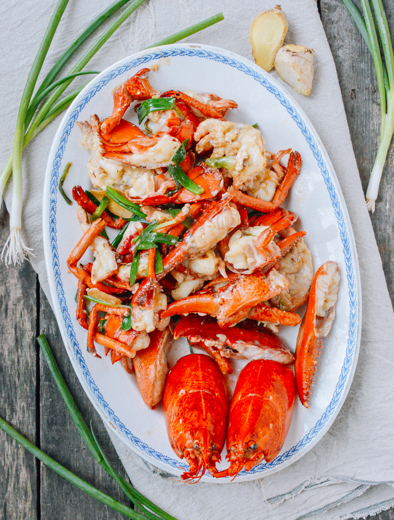 Cantonese Ginger Scallion Lobster