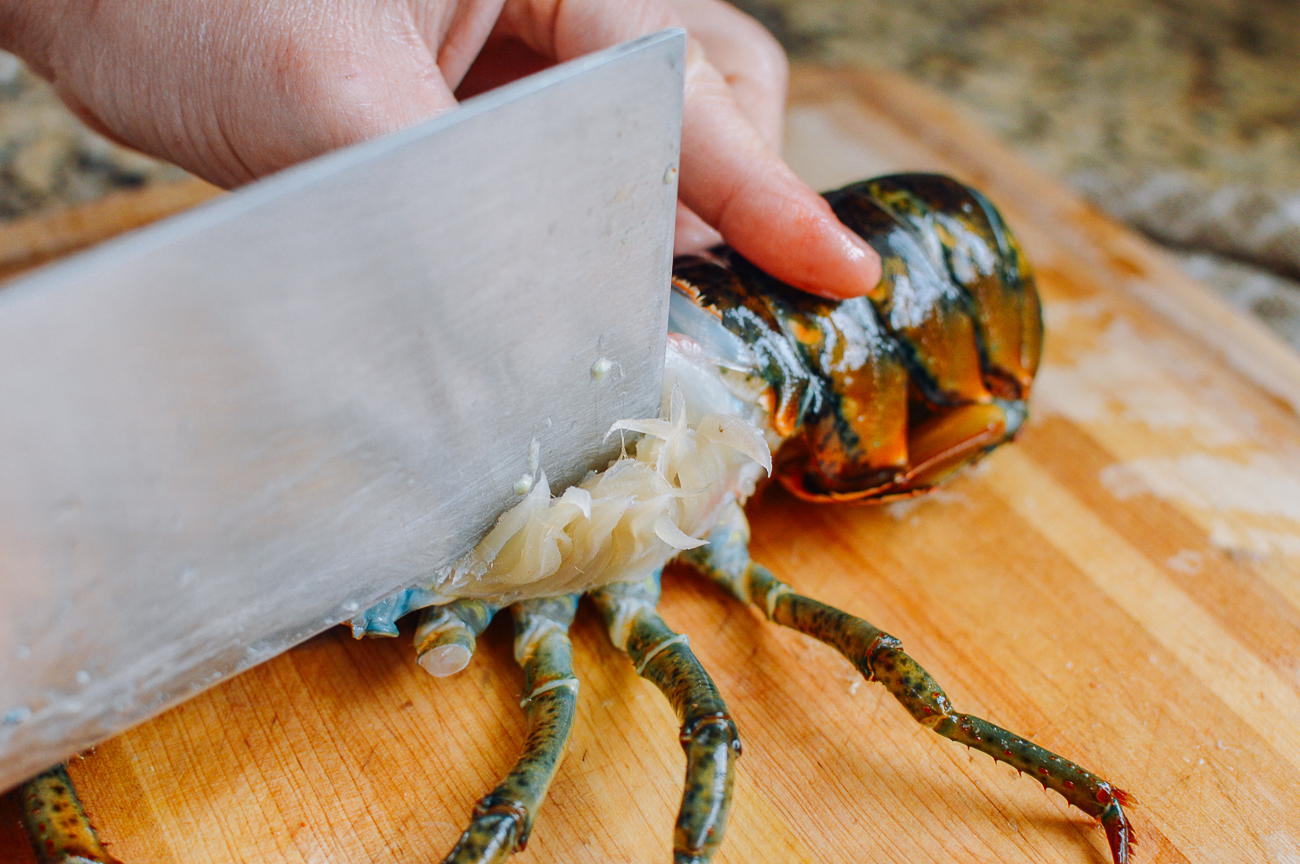 removing lobster gills