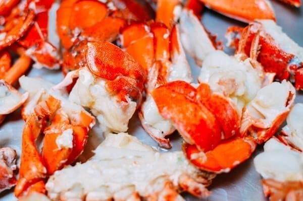 Cantonese-Style Ginger Scallion Lobster, by thewoksoflife.com