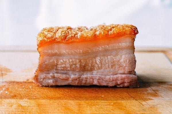 Cantonese Roast Pork Belly, by thewoksoflife.com
