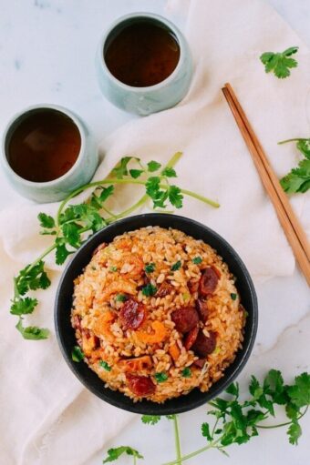 Sticky Rice with Chinese Sausage - The Woks of Life
