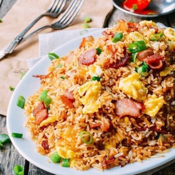 Bacon and egg fried rice