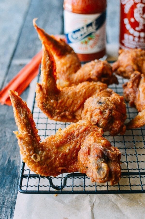 Takeout Style Fried Chicken Wings, by thewoksoflife.com
