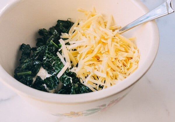 Cheesy Kale Prosciutto Brunch Melts, by thewoksoflife.com
