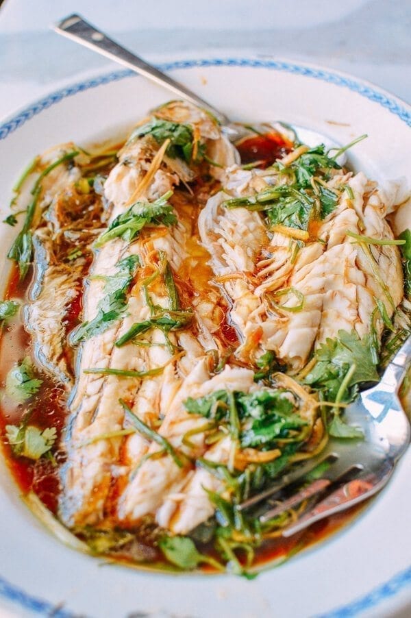 Steamed Whole Fish, by thewoksoflife.com