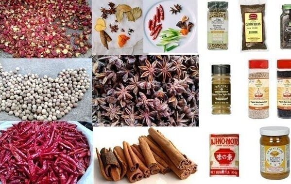 Dry Chinese Spices and Condiments, by thewoksoflife.com
