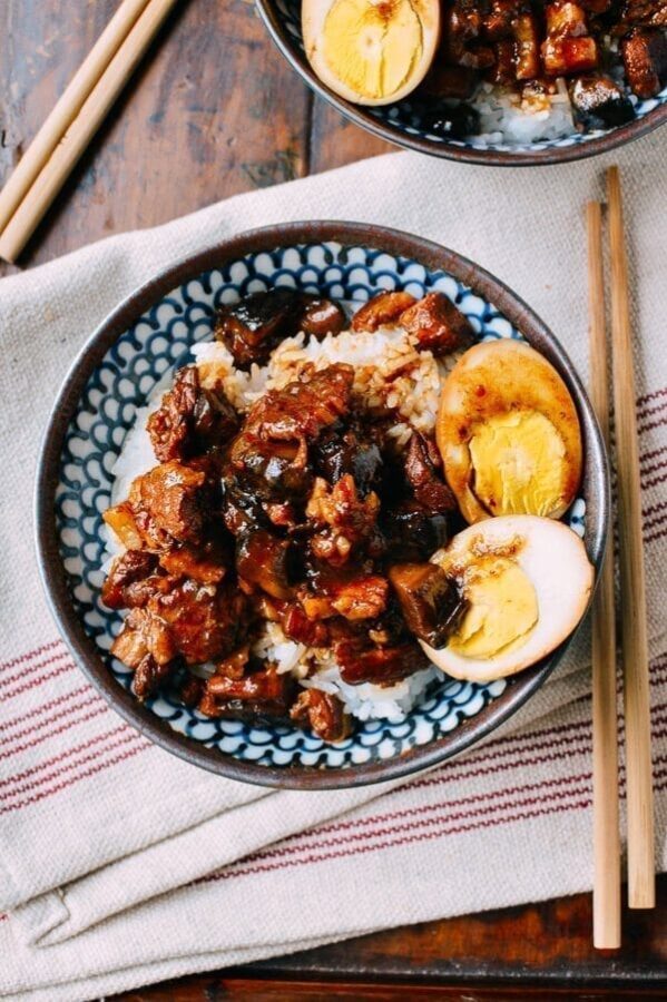 U Rou Fan Lu Rou Fan (Taiwanese Braised Pork Rice Bowl) - The Woks of Life