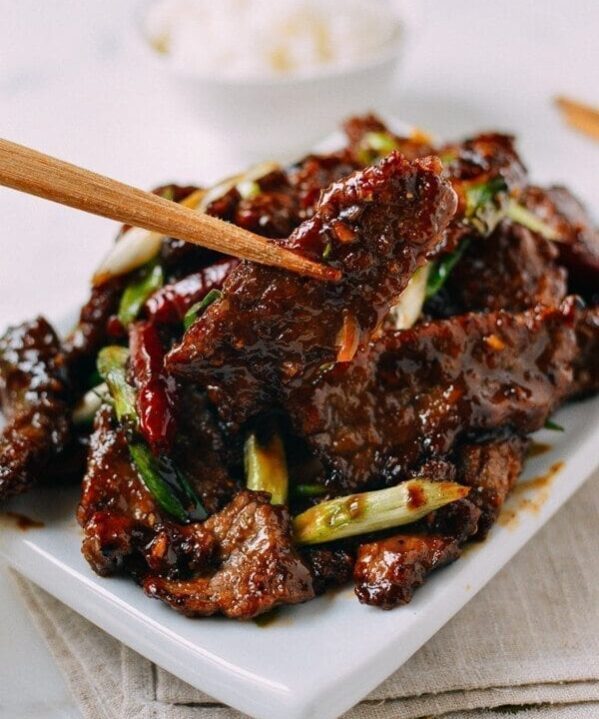 Mongolian Beef Recipe, An "Authentic" version, by thewoksoflife.com