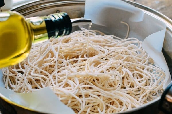 Steamed Noodles with Green Beans, by thewoksoflife.com