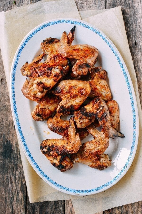 Three-Ingredient Grilled Chicken Wings, by thewoksoflife.com
