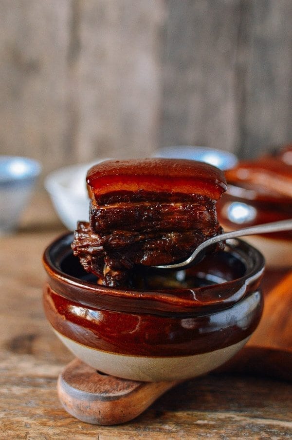 Chinese Pork Belly Recipe - Braised Pork Belly (Dong Po Rou), by thewoksoflife.com