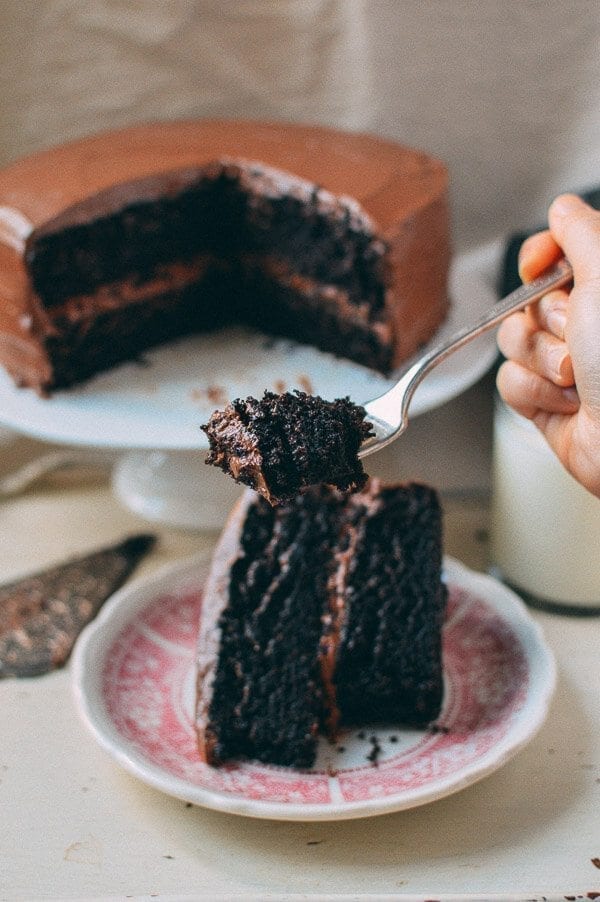 Our Favorite Chocolate Cake Recipe, by thewoksoflife.com