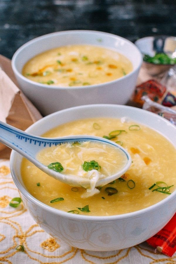 Traditional Chinese Soup - Egg Drop Soup, by thewoksoflife.com