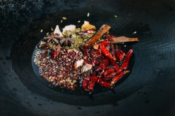 Ma La Xiang Guo (Spicy Numbing Stir-fry Pot), by thewoksoflife.com