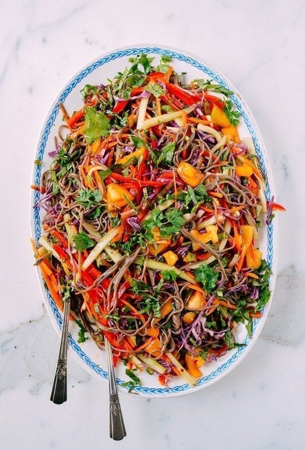 Rainbow Noodle Salad, by thewoksoflife.com