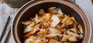 Sichuan Napa Cabbage Stir-fry (Suan La Bai Cai), by thewoksoflife.com