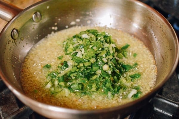Ginger Scallion Oil with Chilies, by thewoksoflife.com