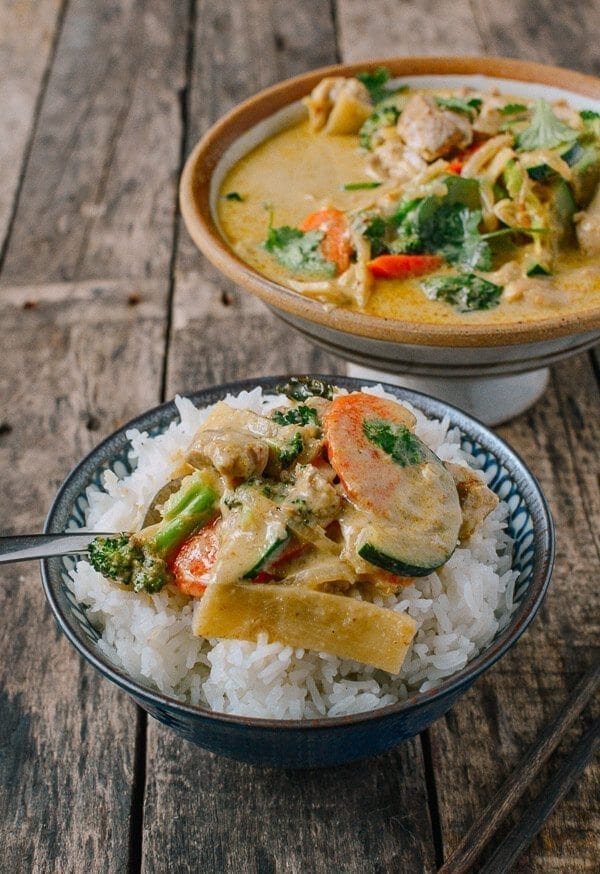 Green Curry Chicken, by thewoksoflife.com