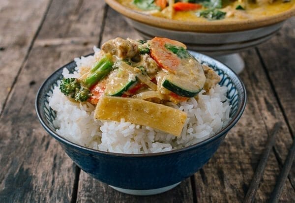 Green Curry Chicken, by thewoksoflife.com
