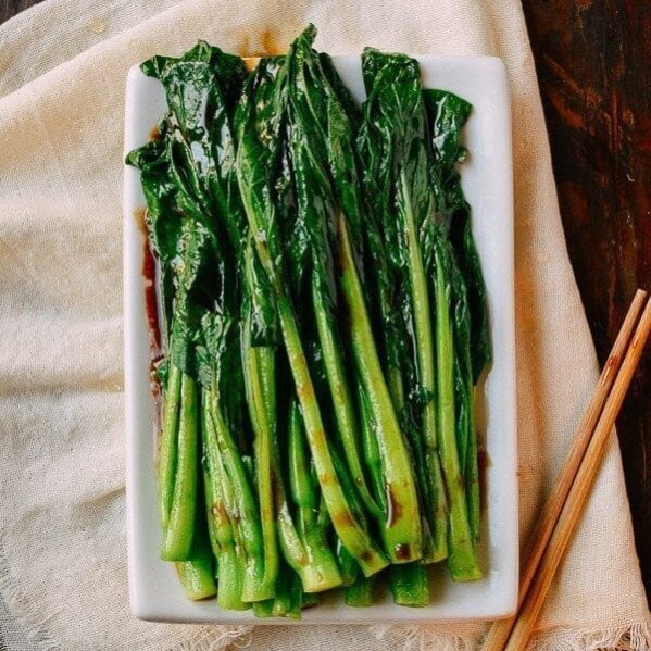Blanched choy sum