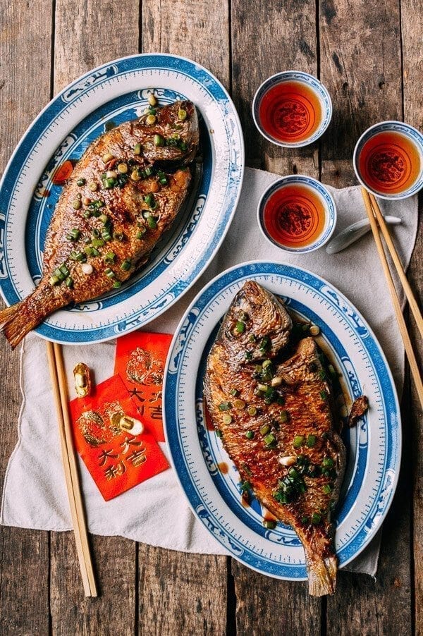 Pan-fried fish