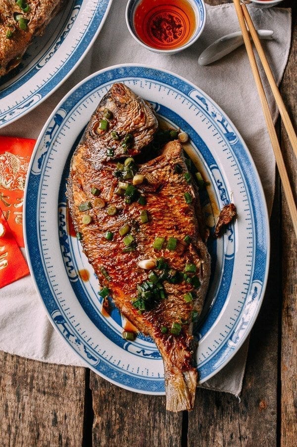 Pan Fried Fish - Chinese Whole Fish Recipe, by thewoksoflife.com