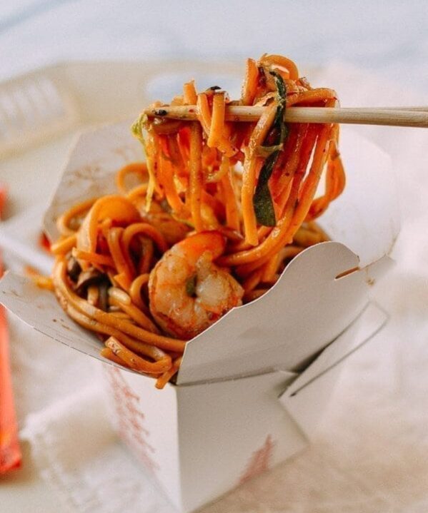 Shrimp Lo Mein, by thewoksoflife.com