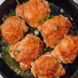 Baked spiced chicken thighs