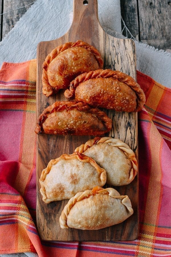 A Beef & Cheese Empanada Recipe: Baked OR Fried, by thewoksoflife.com