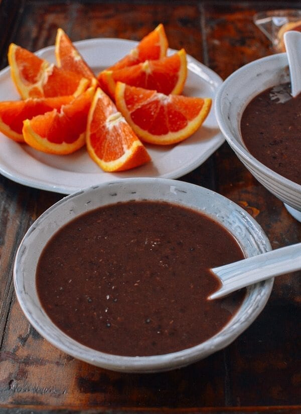 Chinese New year Recipes - Sweet Red Bean Soup, by thewoksoflife.com
