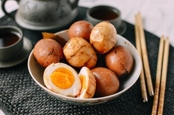 Chinese Tea Eggs, by thewoksoflife.com