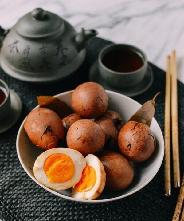 Chinese Tea Eggs, by thewoksoflife.com